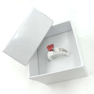 ANELLO IN CERAMICA CON INCISIONE
