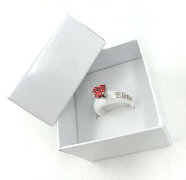 ANELLO IN CERAMICA CON INCISIONE