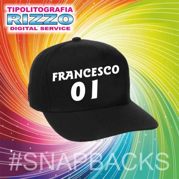 SNAPBACK CON SCRITTA PERSONALIZZATA - immagine 4