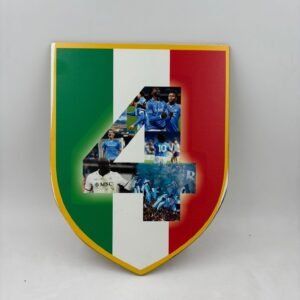 SCUDETTO IN LEGNO 28 CM. DA PARETE