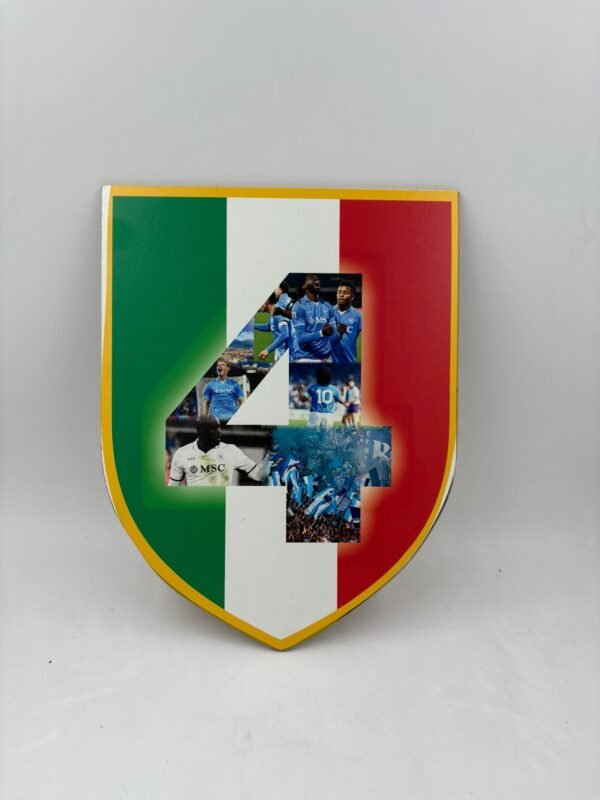 SCUDETTO IN LEGNO 28 CM. DA PARETE